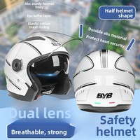Casque de moto électrique exclusif pour le commerce extérieur 730, demi-casque, quatre saisons, double visière, certifié 3C