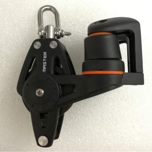 รอกสายพานแบบเดี่ยวขนาด 35 มม. พร้อมคลีทสำหรับเรือ อุปกรณ์ทางทะเล - Product Image 4