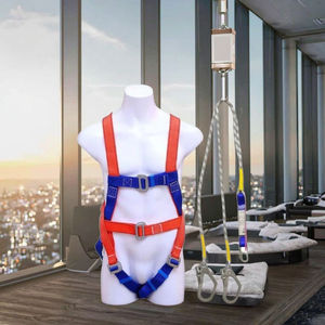 Harnais de sécurité standard pour électricien, anti-chute, sauvetage incendie, <span class=keywords><strong>corps</strong></span> entier, cinq points, double crochet, sac tampon, polyester, résistance à la rupture 1500 kg - Product Image 5