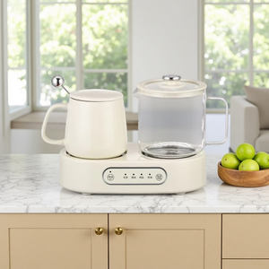 Chauffe-tasses double électrique, mini bouilloire santé, théière à température constante, bouilloire de cuisson portable, cadeau de bureau - Product Image 1