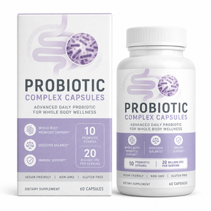 Complément <span class=keywords><strong>Probiotique</strong></span> OEM 10 Souches 20 Milliards UFC avec Fibres Prébiotiques pour la Santé Intestinale (Marques) - Product Image 1