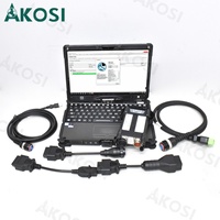 Herramienta de Diagnóstico para Camiones y Excavadoras VOCOM II VOCOM2 VCADS 88894000 EURO6 V2.8 PTT Premium Tech Tool con Laptop Getac V100
