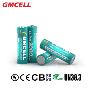 GMCELL 2Pcs Blister 14500 AA 1<strong>.</strong>5V Boost Rechargeable Lithium Battery 3000mWh(2000mAh) 1000 Cycles for Flashlight Mouse - Product Image 6