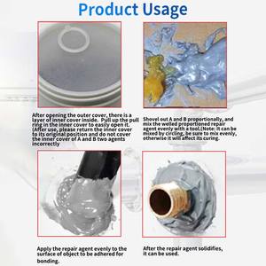 Super riparazione metallo aderente in metallo mastice per riparazione alta temperatura in acciaio mastice manutenzione acciaio rinforzato mastice - Product Image 5