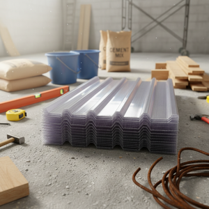 Chapa de Policarbonato Corrugado Oco de 4 Paredes para Telhados de Fábricas, Vidraçaria de Atrios, Painéis Transparentes de Policarbonato PC - Product Image 4