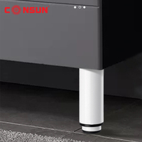 Pied de pied réglable pour meubles Pied cylindrique pour armoire Table basse pour armoire à chaussures