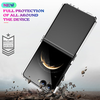 Haute qualité 2.0mm d'épaisseur Transparent TPU + PC étui de téléphone portable avec protecteur d'écran cristal clair couverture souple pour téléphone portable