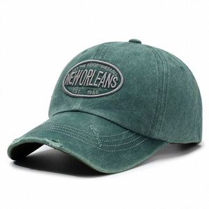 Casquette de baseball unisexe sportive rétro en coton délavé, design bec de canard, détail troué, tissu doux, fermeture à boucle métallique pour l'été décontracté - Product Image 3