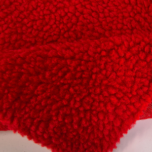 Tissu en sherpa de mouton chaud en polyester 100% 288GSM, tricot berbère anti-boulochage, vente en gros d'usine, pour sweat-shirt, manteau, couverture - Product Image 6