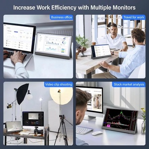 Giá thấp 14.1inch màn hình di động 1080P IPS/HDR kép Màn hình máy tính xách tay màn hình Extender cho chơi game và máy tính hiển thị - Product Image 3