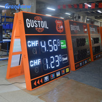 Panneau d'affichage LED en aluminium Panneau de pylône Panneau de station d'essence Pole Gas Station Digital Fuel Price Sign