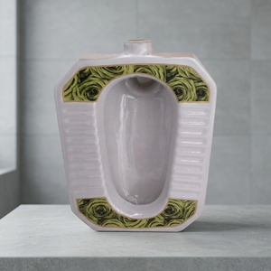 Inodoro de Cerámica MD Orissa de Diseño Artístico, Tamaño Estándar Medio Profundo con Diseño Impreso - Product Image 3