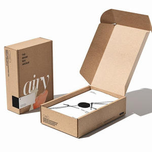 Custom Logo Corrugated Paper Boxes Zipper Tear <b>Strip</b> Recycled Cardboard for Ecommerce Mailer Packaging Shipping Custom Print - Product Image 1