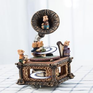 Caja de <span class=keywords><strong>música</strong></span> envuelta en regalo LOVE FOR YOU, decoración de tocadiscos Musical de Gramófono de ratón Vintage <span class=keywords><strong>para</strong></span> niñas y mujeres, bebés, niños, hermanas - Product Image 5