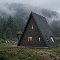Projet de développement hôtelier de villégiature de luxe haut de gamme en village, avec maison en A-frame S990 Pro
