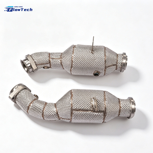 Performance 304 Stainless Steel Racing Downpipe for Mercedes AMG E43 W213 C43 W205 M276 3.0L V6 Eur 5 200 cells - Product Image 3