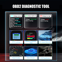 Herramienta de Diagnóstico Automotriz OBD2 Ultra Avanzada - Lectura/Eliminación de Códigos, Prueba de Batería, Comprobación de I/M, Pantalla a Color de 2.8 Pulgadas, 1 Año de Garantía, 9 Protocolos