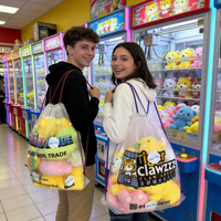 Sac à dos transparent personnalisé OEM/ODM en gros avec cordon de serrage pour jouets poupées à griffes – Sac à cordon de serrage pour machine à griffes, vente chaude