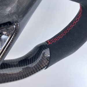 Volante in Fibra di Carbonio e Alcantara Personalizzato di Alta Qualità per <span class=keywords><strong>SEAT</strong></span> Leon Cupra ST MK3 Alhambra Ibiza Toledo Ateca <span class=keywords><strong>Arona</strong></span> - Product Image 3