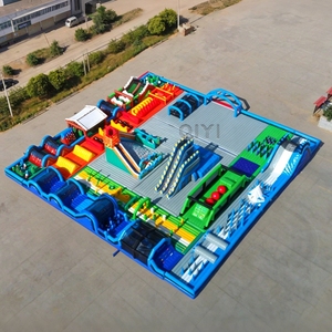 Parcours d'obstacles gonflable géant, grand parc <span class=keywords><strong>de</strong></span> jeux gonflable commercial extérieur, trampoline gonflable extérieur pour enfants - Product Image 2