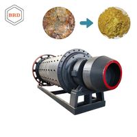 Broyeur à billes industriel BRD, contrôlé par PLC, moteur à courant continu, engrenage, broyage de minerai, traitement des minerais d'exploitation minière aurifère, 4000 kg (0,6-1,8)