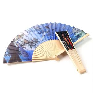 Abanico Plegable Ecológico de Bambú con Logotipo Personalizado, Tradicional, de Tela, para Regalo Empresarial o Promocional - Product Image 1