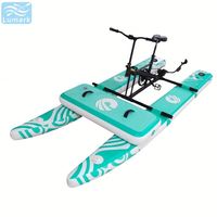 Vélo aquatique SUP à plancher plat, monoplace, cadre en aluminium avec tapis flottant avant, hydrodynamique pour la mer, rangement facile, de Chine Lumark