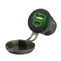 Chargeur de voiture Type C 66W, chargeur de téléphone de voiture caché, charge rapide, double port, mini chargeur USB de voiture pour iPhone Samsung Android