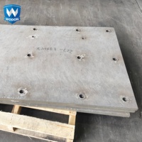 Plaque en acier anti-usure à revêtement en carbure de chrome (CCO) de haute qualité, surface lisse, plaque en alliage dur, trémie sur mesure