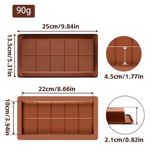 แม่พิมพ์ช็อกโกแลตซิลิโคนเกรดอาหาร ปลอดสาร BPA - Product Image 2