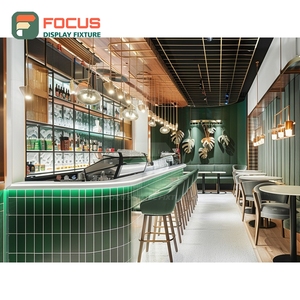 Estante de exhibición comercial para café, estantería para granos de café, estante de exhibición para café de madera mate - Product Image 5