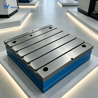 Plateforme en fonte anti-déformation à rainures en T, grande table modulaire à rainures en T pour dispositifs de mesure optique de précision