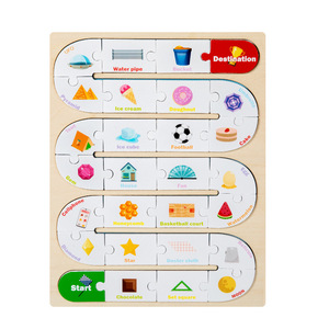 CPC CE EN71 chứng nhận phim hoạt hình ghép hình bằng gỗ Câu Đố logic phù hợp với nhận thức giáo dục sớm Đồ chơi - Product Image 6