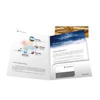 Papel de impresión personalizado A3/A4, tamaño del folleto, chaquetas, archivo, publicidad, carpeta DE PRESENTACIÓN DE 2 bolsillos