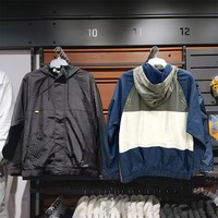 Jaket Hoodie Pria Warna-warni Anti Angin, Bahan Woven Cepat Kering, Pakaian Luar Kasual