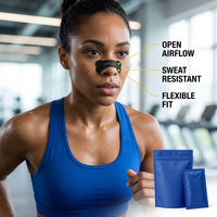 Bandes nasales respirantes pour le sport, patch nasal, soulagement instantané, meilleur flux d'air, forte adhérence, OEM personnalisé