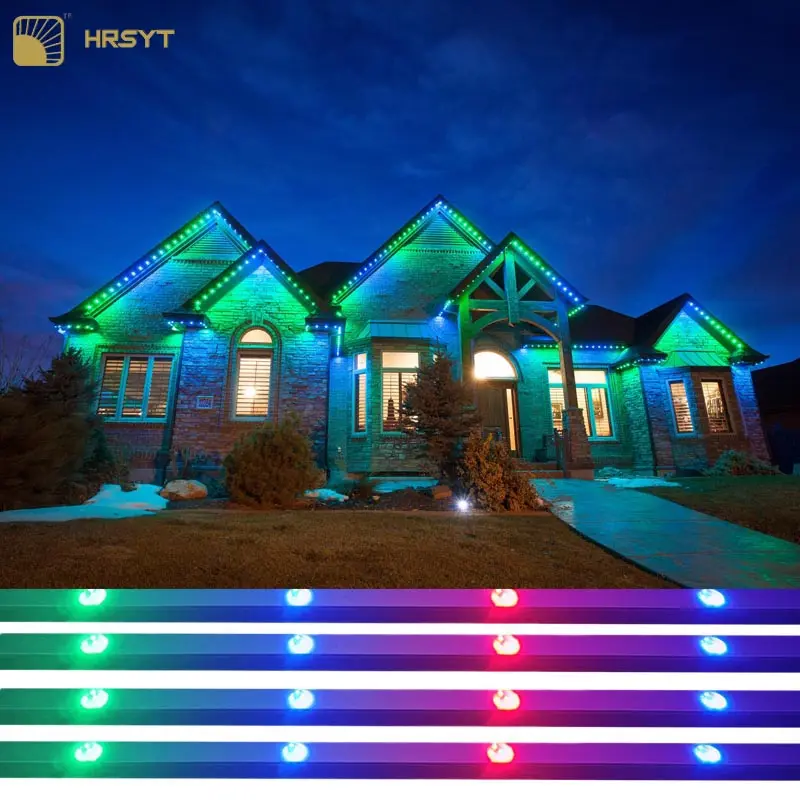 Outdoor IP68 Rgbw Led Strip Light Permanent Holiday Christmas Light Outdoor