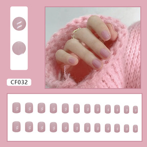 Venta caliente prensa acrílica de lujo en <span class=keywords><strong>uñas</strong></span> rosa púrpura <span class=keywords><strong>uñas</strong></span> postizas cuadradas <span class=keywords><strong>cortas</strong></span> logotipo personalizado <span class=keywords><strong>uñas</strong></span> postizas de <span class=keywords><strong>Color</strong></span> sólido al por mayor - Product Image 2