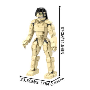 MOC1244 ตัวต่อพลาสติกแบบประกอบเอง ตัวละครอนิเมะญี่ปุ่น Attack on Titan ของเล่นตัวต่อสำหรับเด็ก 728 ชิ้น - Product Image 3