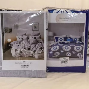 现代家用床单套装喀麦隆非洲床尺寸床单套装Drap De Cotton - Product Image 1