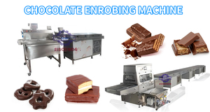 Trung Fude Chất Lượng Cao Đầy Đủ Tự Động Sô Cô La enrobing Dây Chuyền Sản Xuất Sô Cô La Thanh Lớp Phủ Máy - Product Image 6