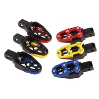 Pédales universelles en alliage d'aluminium à angle réglable pour moto, scooter, VTT, vélo électrique - Repose-pieds confortables