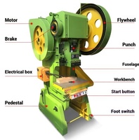 Presse à poinçonner mécanique excentrique XiErDei J23-40T, moteur de pompe 380V 3kW haute efficacité pour usage industriel
