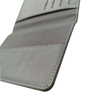 Portefeuille de voyage vintage minimaliste en cuir PU, porte-passeport court à double pli, étui personnalisé pour passeport, porte-cartes