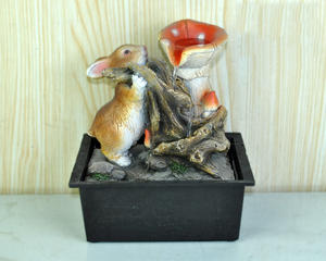 Ornements en résine Simulation tigre <span class=keywords><strong>escalade</strong></span> cascade fontaine transfert fontaine de table fontaine décoration de la maison Animal charmant - Product Image 6