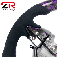 Volant de direction personnalisé en fibre de carbone forgée avec affichage LED de style RPM pour I30N I20N Elantra Veloster Kona N, accessoires de voiture