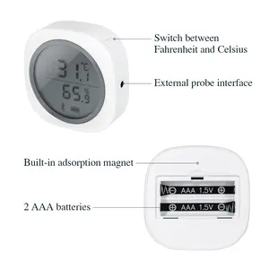 Inkbird termômetro e higrômetro sem fio, app IBS-TH1 plus, temperatura e umidade, sensor de tempo logger para basement