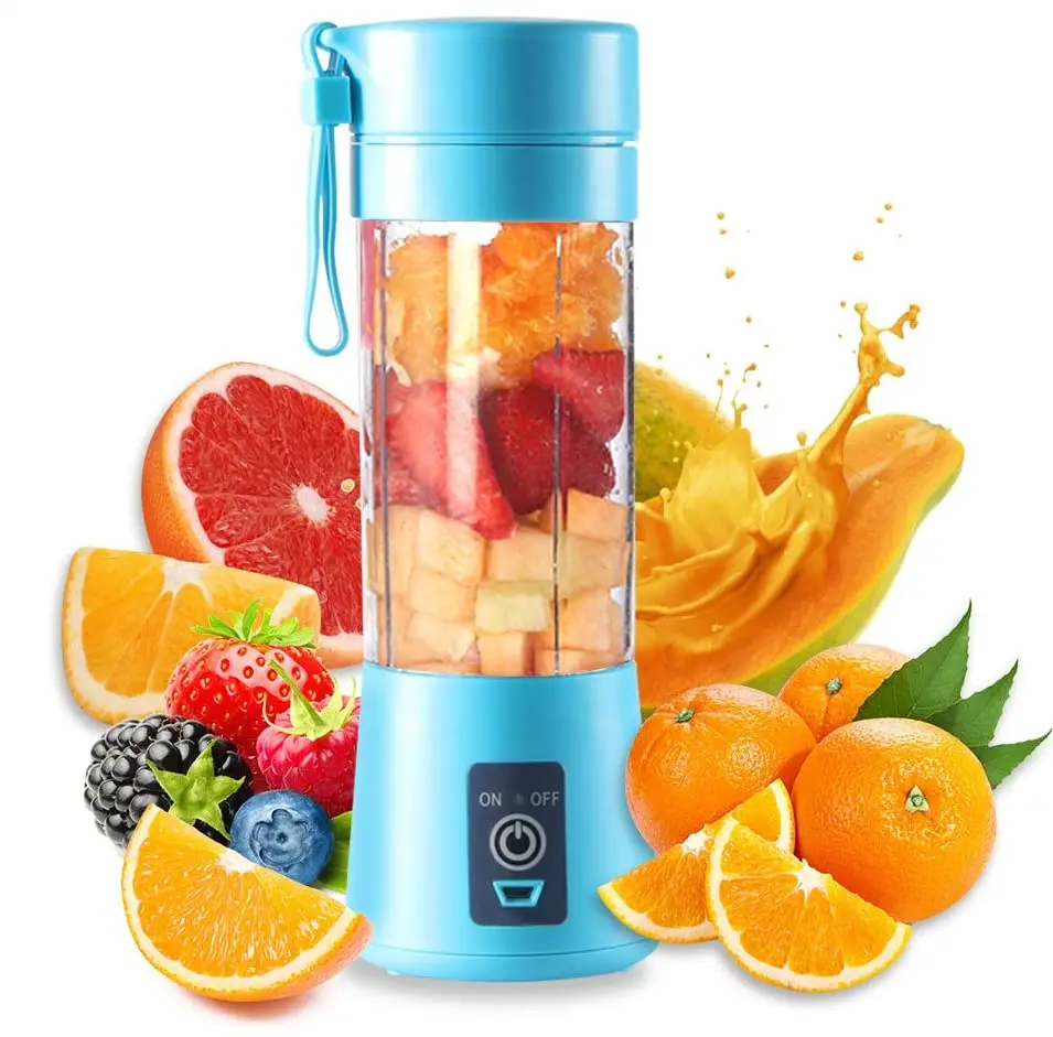 Populaire Ontwerpen Ijs Smoothie 6 Blade Usb Elektrische Hand Draagbare Mini Drink Machine Vers Fruit Sap Blenders Voor Keuken