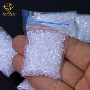 Verkauf CZ Steine kleine Größe weiß Synthetisch 5A Zirkon Kubik konisch Baguette Kubik Zirkonia Perlen - Product Image 3