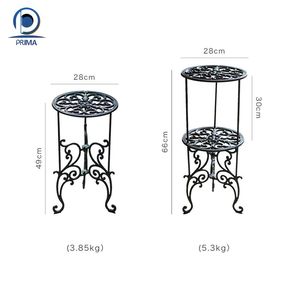 Soporte de Flores de Hierro Forjado para Balcón <span class=keywords><strong>Prima</strong></span> y Cesta de Flores Negra o Blanca, Soporte de Flores para Decoración de Bodas - Product Image 1